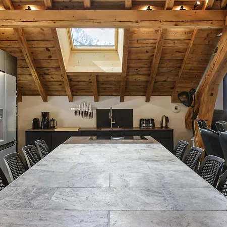 Appartement Flocon - Loft Moderne 8pax Sauna Poele Vues Garage Chamonix