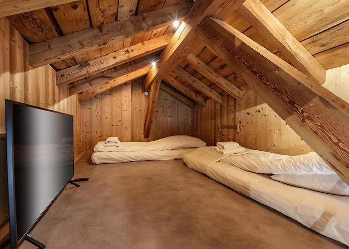 Flocon - Loft Moderne 8pax Sauna Poele Vues Garage Appartement Chamonix