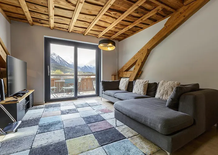 Apartman Flocon - Loft Moderne 8pax Sauna Poele Vues Garage Chamonix