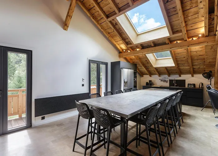 Apartman Flocon - Loft Moderne 8pax Sauna Poele Vues Garage Chamonix