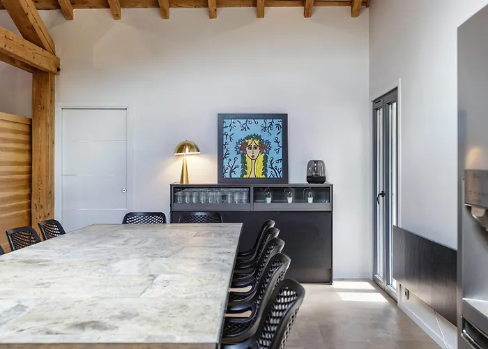 Flocon - Loft Moderne 8pax Sauna Poele Vues Garage *