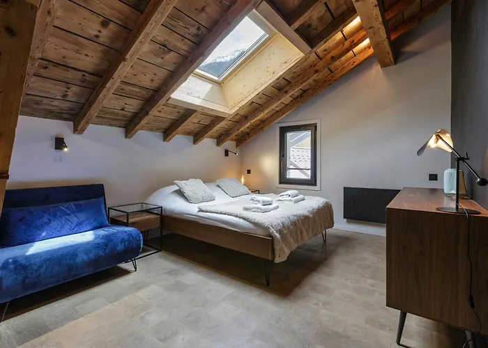 Flocon - Loft Moderne 8pax Sauna Poele Vues Garage