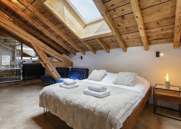 Flocon - Loft Moderne 8pax Sauna Poele Vues Garage Apartman